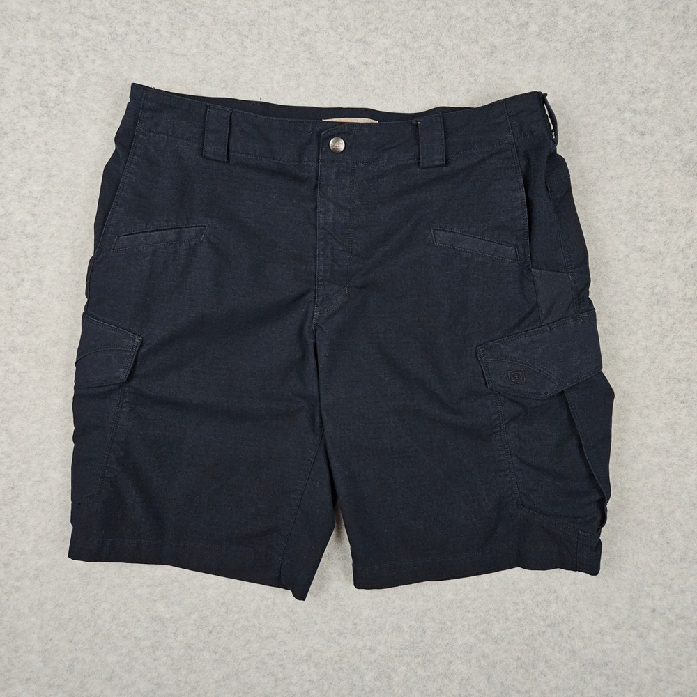 5.11 Tactical (Men's 35) Blue Cargo Shorts 11" Ripstop Outdoor Hiking Workwear
